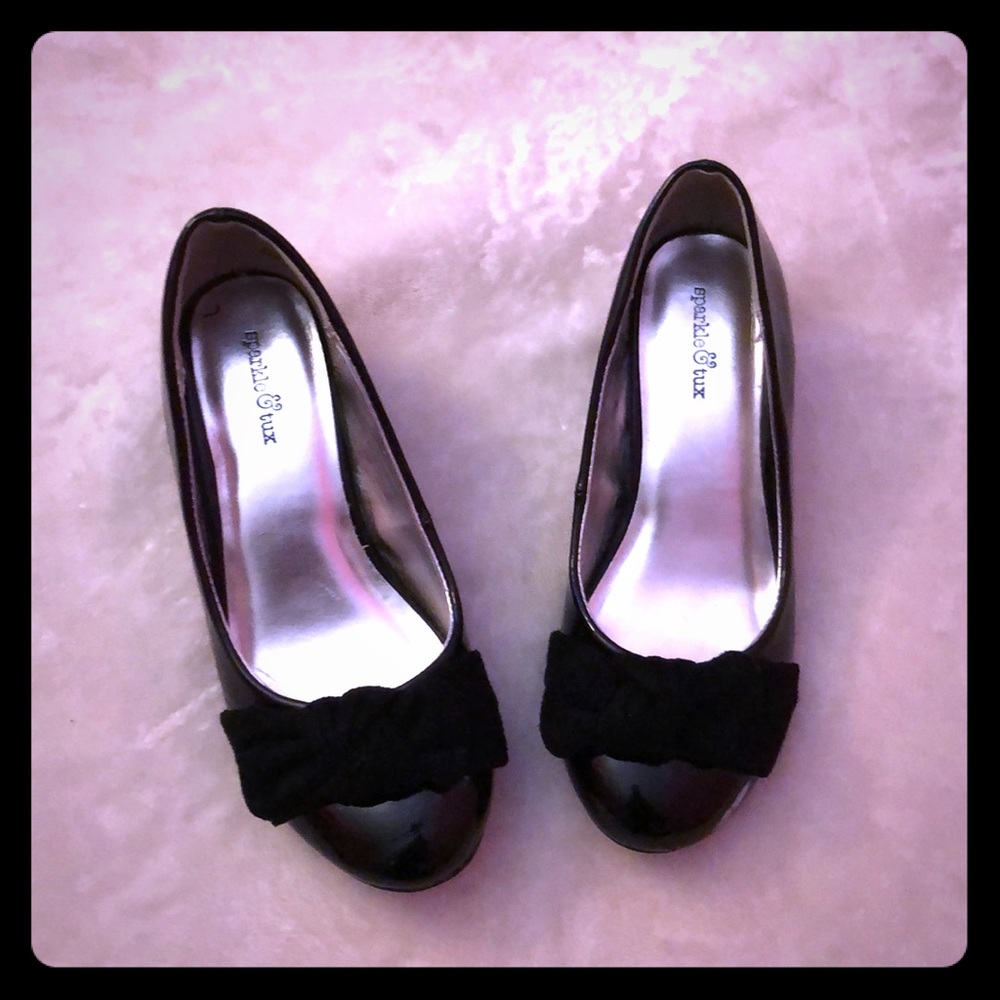 Sparkle & tux girl’s shoes